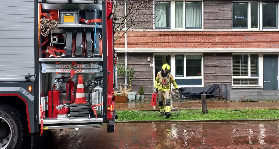 Brandweer ingezet voor rook uit wasmachine