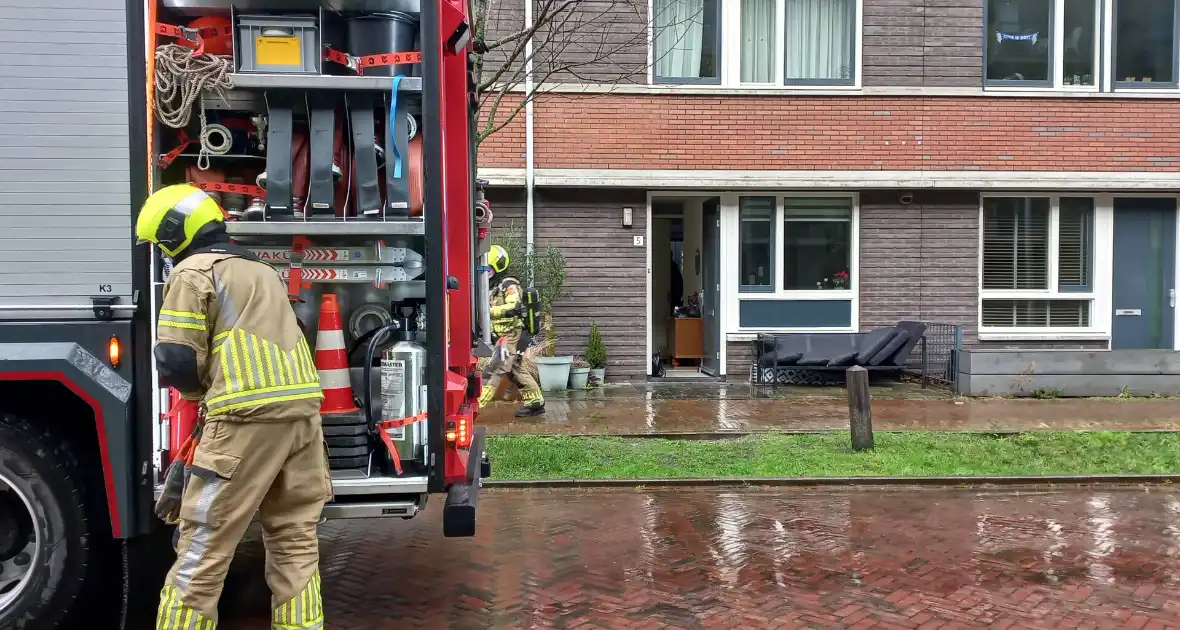 Brandweer ingezet voor rook uit wasmachine - Foto 3