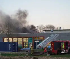 Grote brand in schoolgebouw