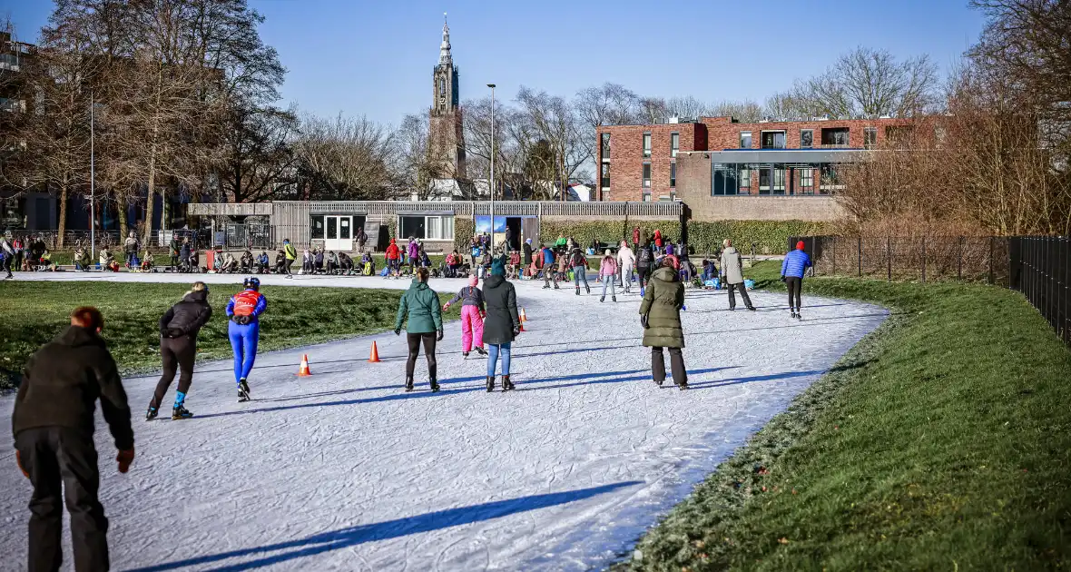 Volop schaatsplezier op natuurijsbaan van Amersfoortse IJvereniging