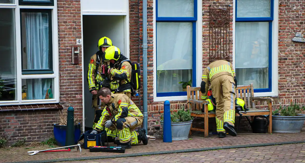 Onderzoek naar mogelijk brand in woning