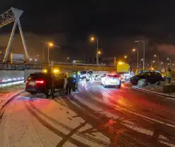 Handhavers betrokken bij ongeval door gladheid