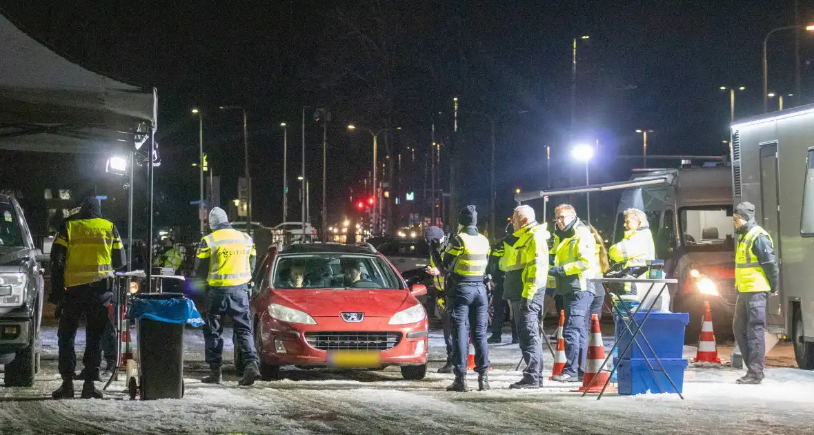 Veel voertuigen gecontroleerd bij grote verkeerscontrole