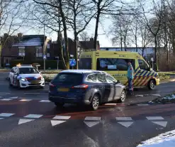 Fietser geschept op rotonde door automobilist