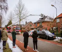 Veel bekijks bij schoorsteenbrand