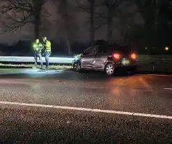 Bestuurder gewond bij eenzijdig ongeval