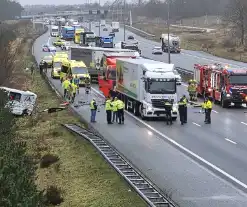 Twee vrachtwagens betrokken bij ernstig ongeval