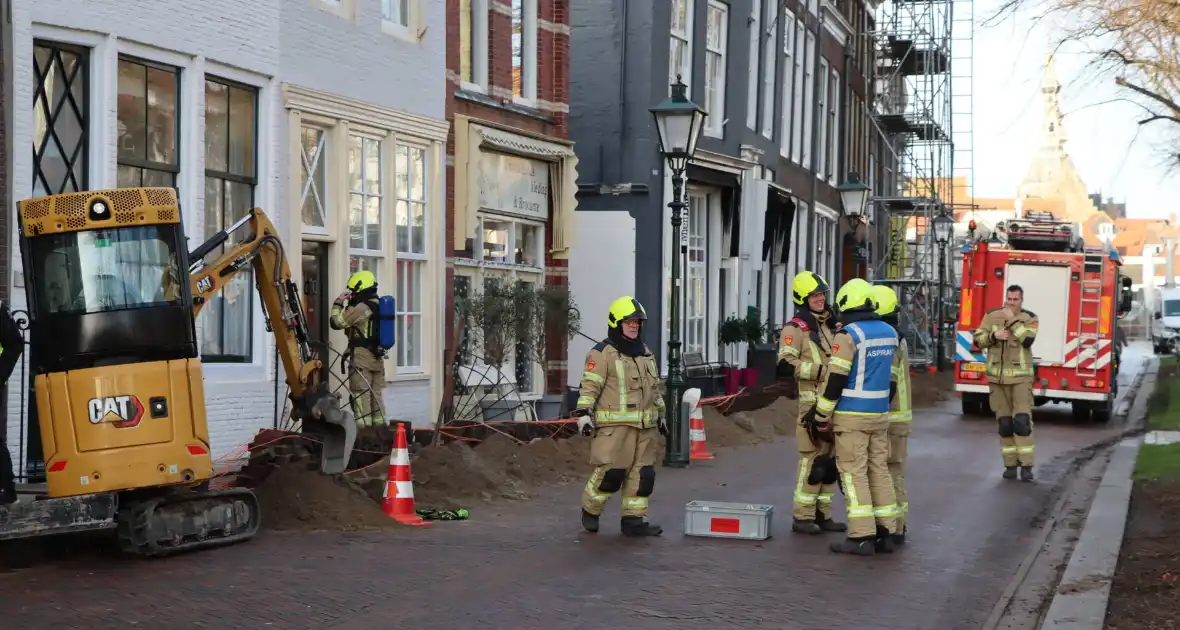 Gasleiding geraakt tijdens aanleg van glasvezelkabel