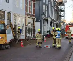 Gasleiding geraakt tijdens aanleg van glasvezelkabel