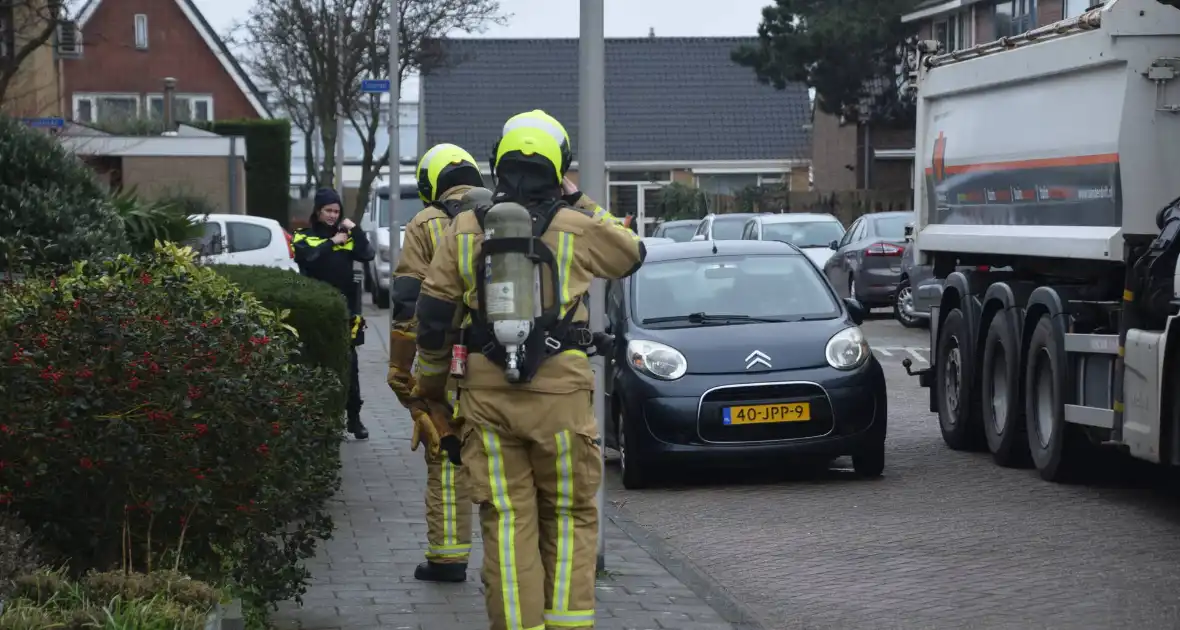 Brandweer ingezet voor rokende mini rupsdumper - Foto 2