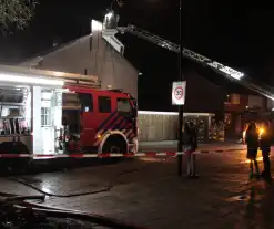 Felle schoorsteenbrand op dag dat schoorsteen geveegd is