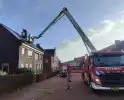 Hoogwerker brandweer ingezet bij stormschade