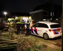 Traumahelikopter landt voor medische noodsituatie in huis