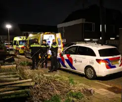 Traumahelikopter landt voor medische noodsituatie in huis