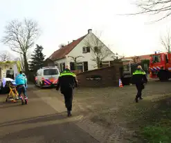 Onderzoek naar aantreffen gewonde bij manege