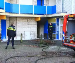 Rookontwikkeling bij brand in berging onder flat