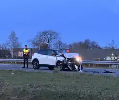 Snelweg dicht vanwege ongeval met meerdere voertuigen