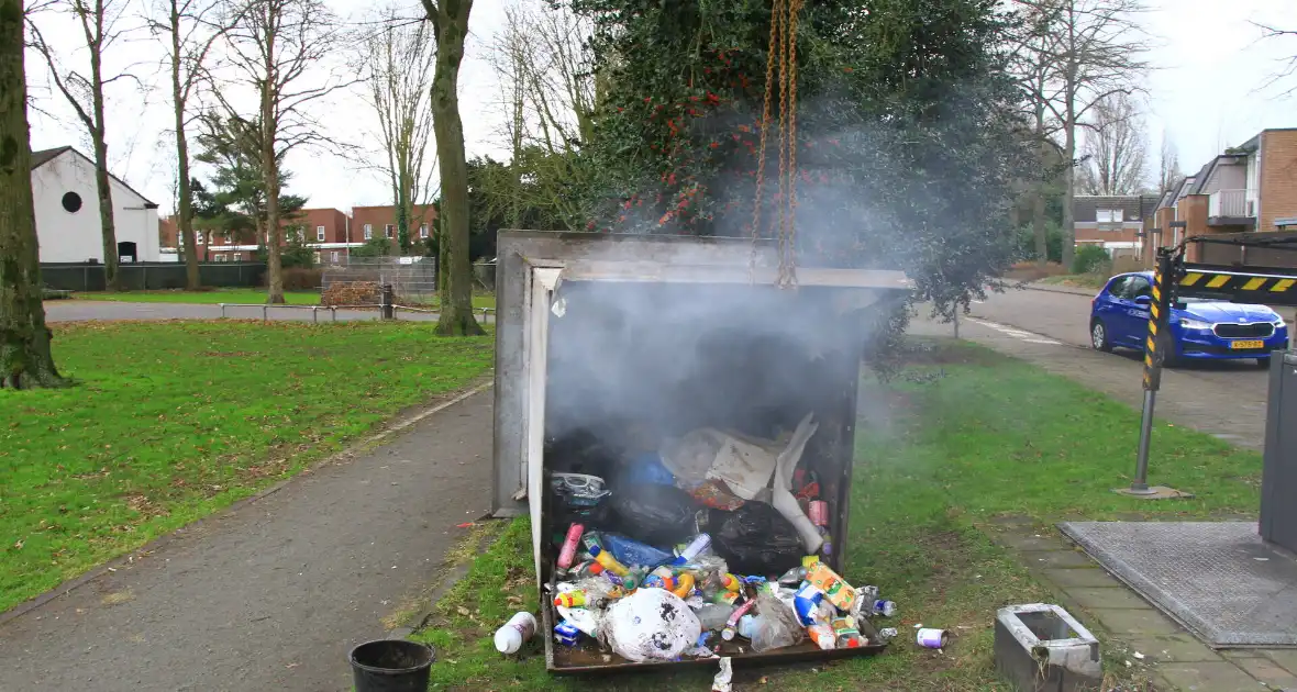 Brand ontstaan door laswerkzaamheden ondergrondse container - Foto 7