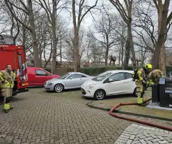 Brandweer blust ondergrondse plastic container