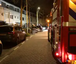 Brand op balkon van woning