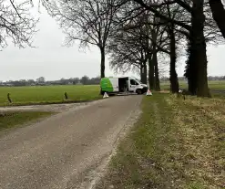 Flinke lekkage in gasleiding in buitengebied