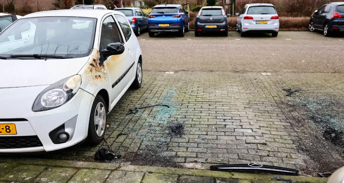 Geparkeerde auto loopt flinke schade door brand - Foto 2