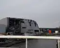 Enorme schade door verwoestende brand goed zichtbaar