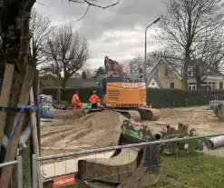 Woningen zonder water door gesprongen leiding tijden werkzaamheden