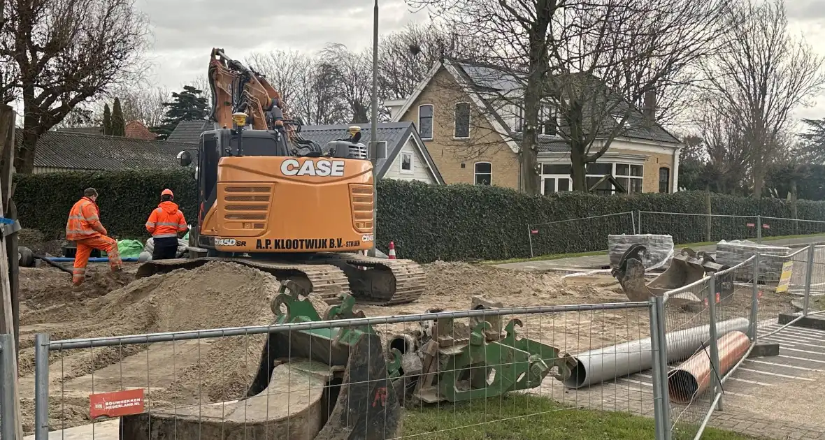 Woningen zonder water door gesprongen leiding tijden werkzaamheden - Foto 1