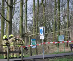 Gouwe bos afgesloten vanwege stormschades