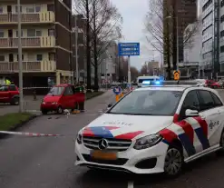 Brommobielen botsen op elkaar