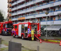 Brandweer oefent flatbrand in hoogbouw