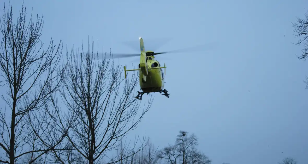 Traumaheli landt voor medische noodsituatie