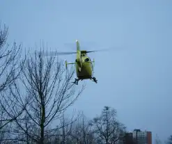 Traumaheli landt voor medische noodsituatie