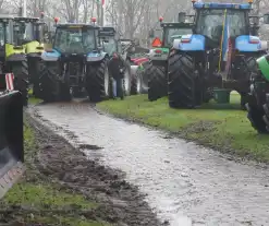 Boerenprotest bij provinciehuis