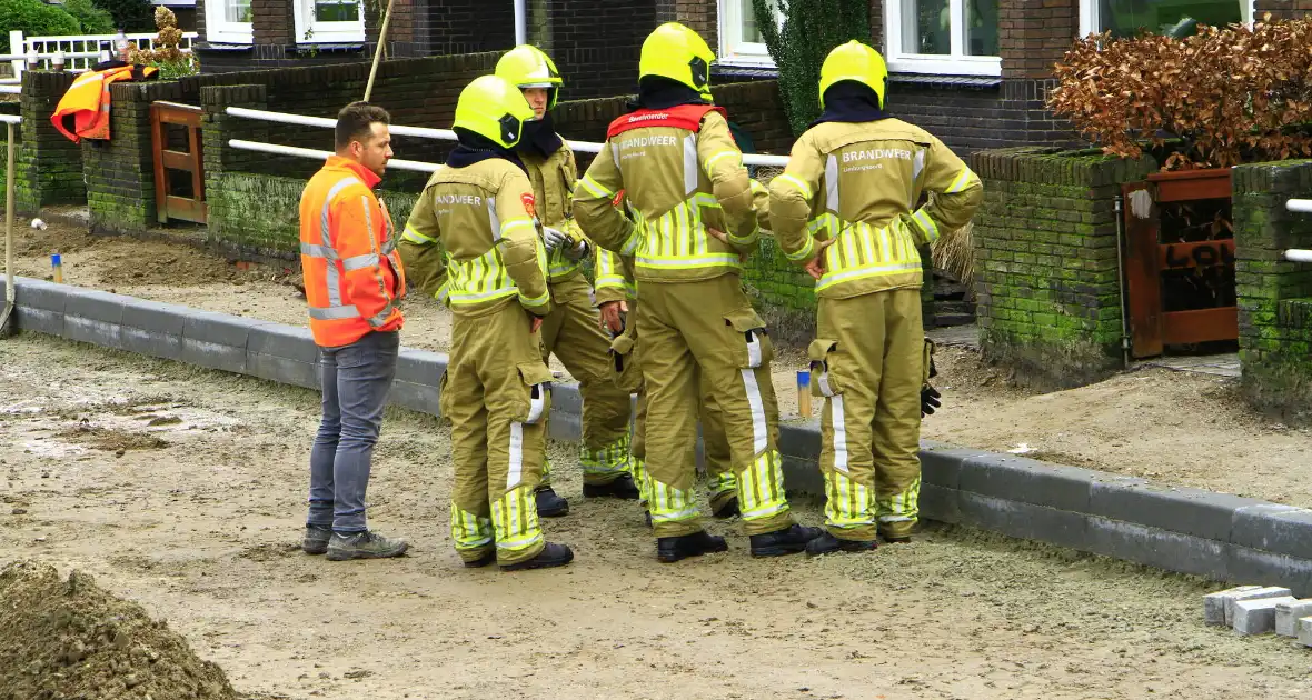 Gasleiding geraakt bij aanleg stoeprand - Foto 2