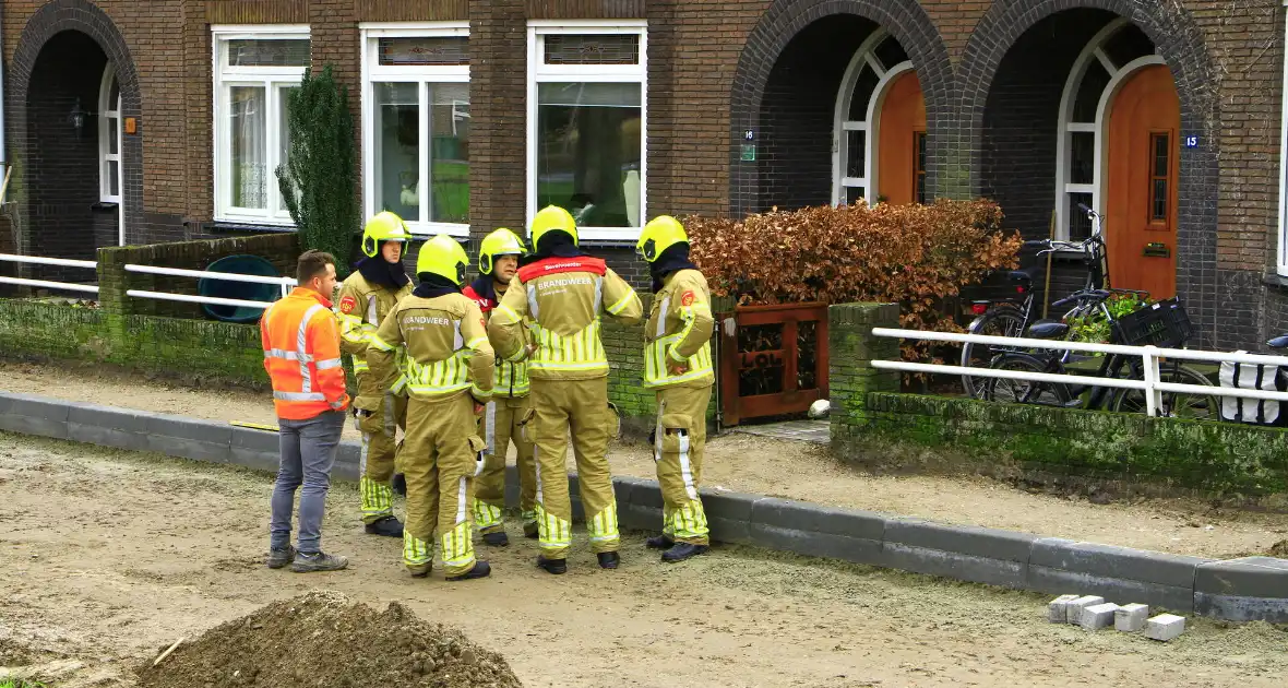 Gasleiding geraakt bij aanleg stoeprand - Foto 5