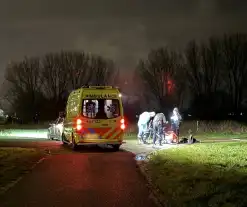 Persoon gewond na valpartij met fiets