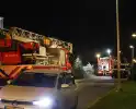 Brand bij deur van woning na explosie