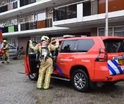 Brand in kelderbox snel onder controle