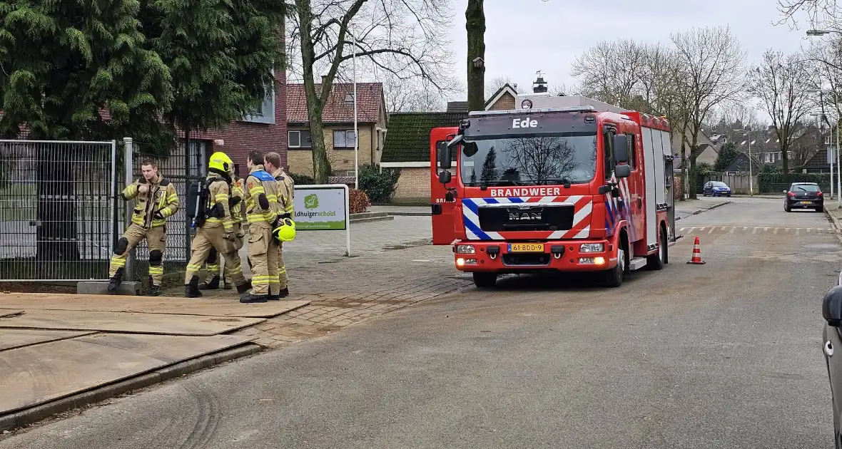 Gaslek op bouwplaats voormalig kinderdagverblijf