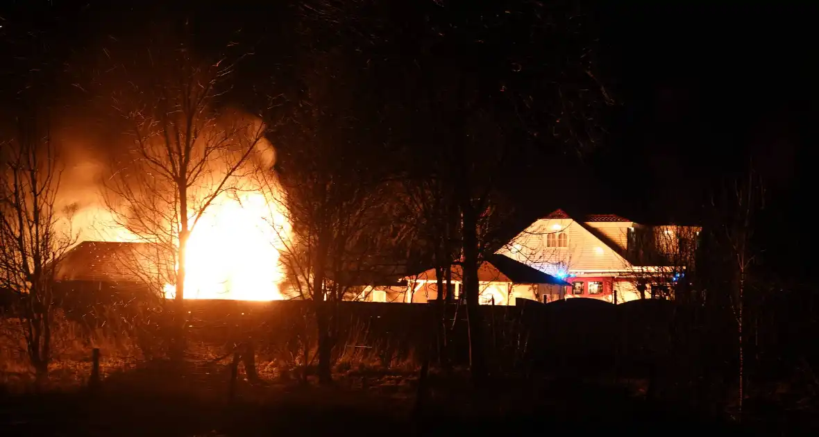 Brand verwoest tuinhuis op woonwagenkamp