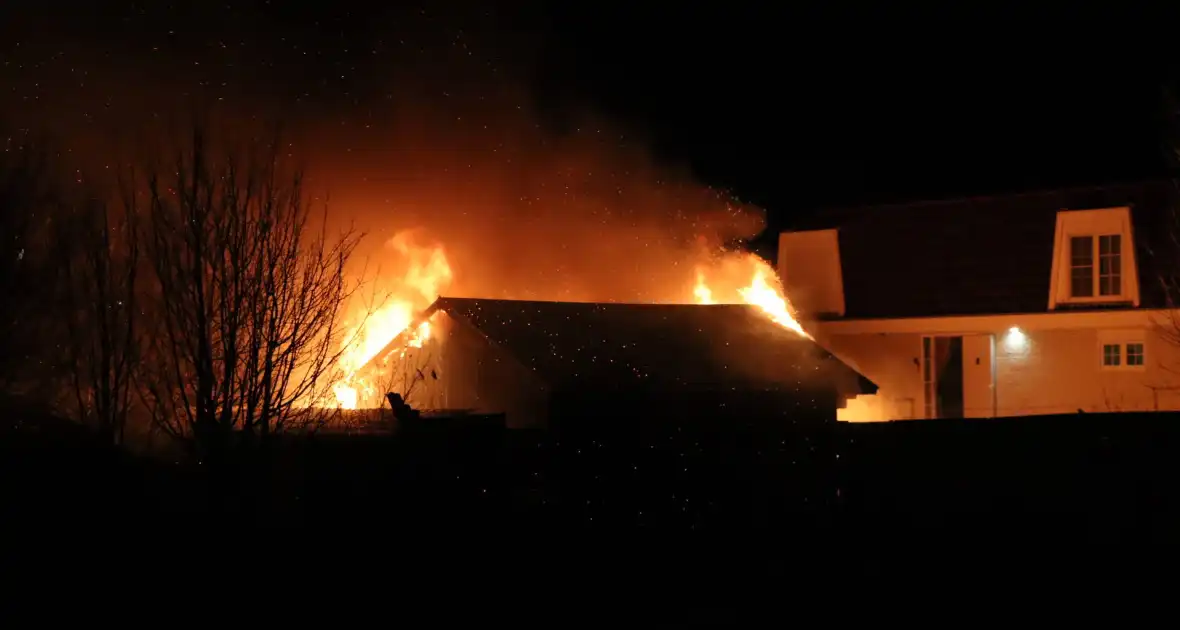 Brand verwoest tuinhuis op woonwagenkamp - Foto 1