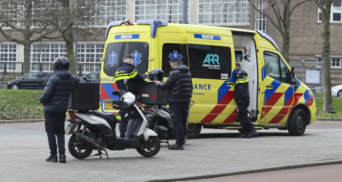 Maaltijdbezorger gewond bij ongeval