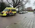 Twee automobilisten botsen achterop elkaar