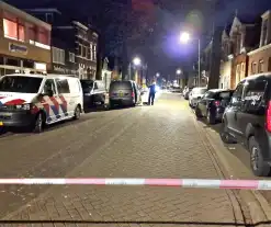 Schade na explosie bij voordeur