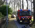 Brandweer verricht metingen bij sloopwoning
