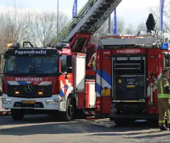 Brand in sporthal snel geblust