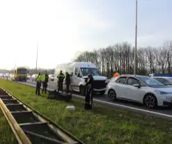 Veel schade bij ongeval tussen twee voertuigen