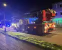 Flinke vlammen bij woningbrand op eerste etage